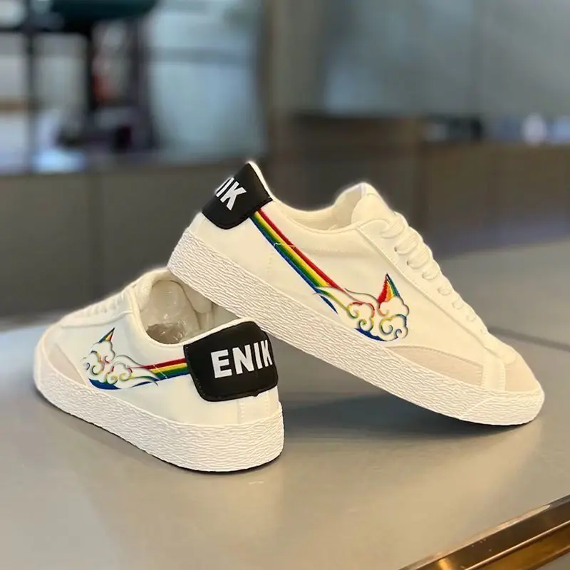 

Xiangyun Rainbow Autumn New Men's Shoes High-end Thin Breathable Cloth Shoes Cool Internet Celebrant Men's Forrest Gump Shoes