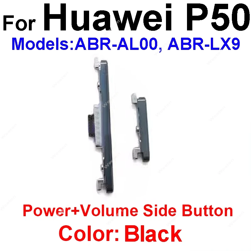 Power Volume Side Button For Huawei P50 P50E Pro On Off Power Volume SideKey Switch Replacement Repair Parts