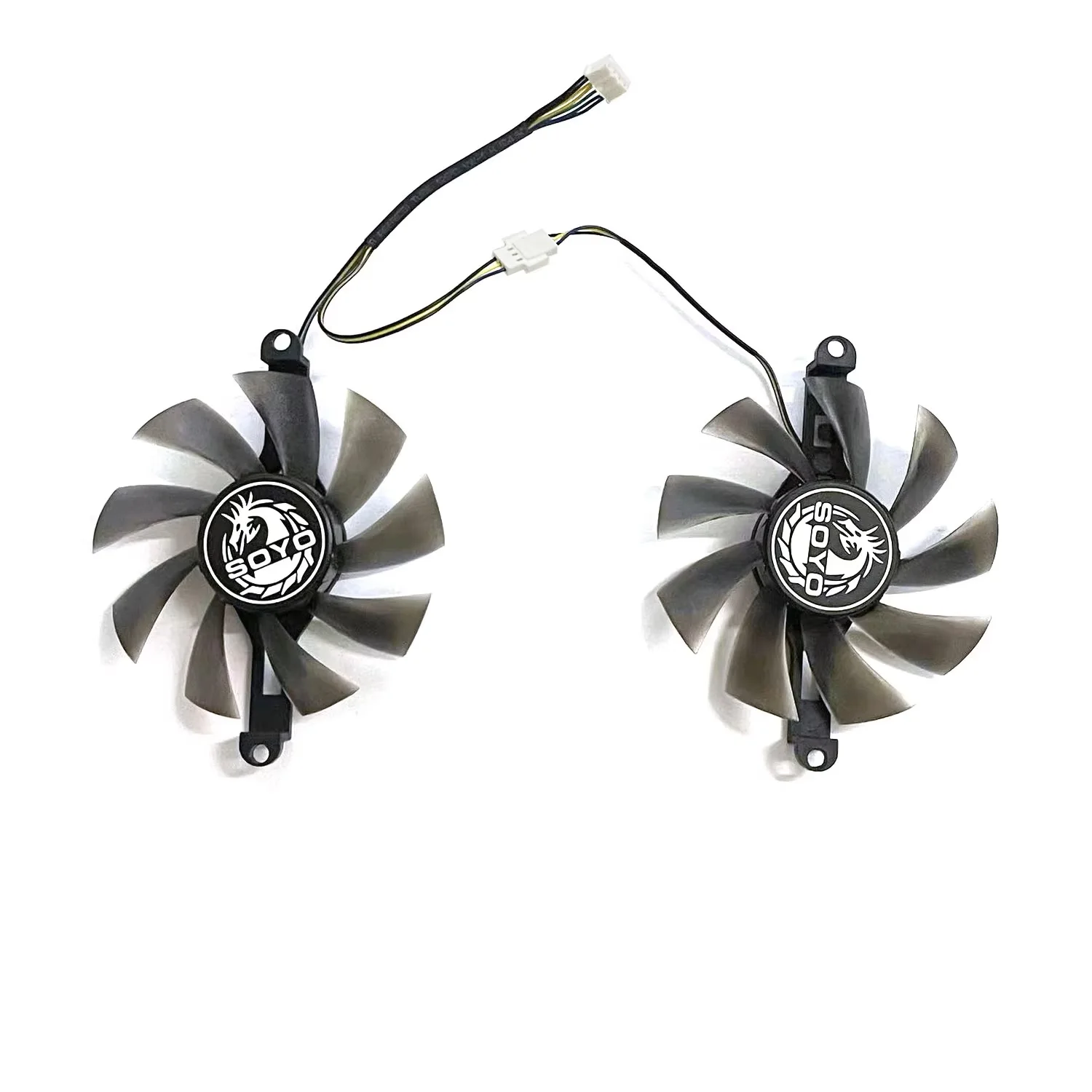 New cooler fan 85MM 4PIN RX 580 GPU fan suitable for SOYO Radeon RX580 8G graphics card cooling view 3