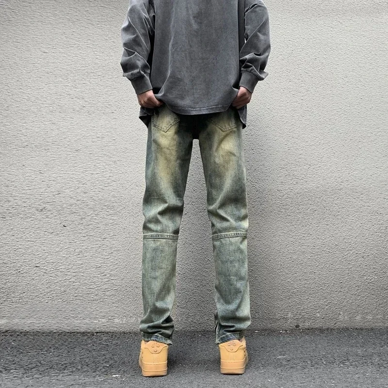 

Tapered Jeans for Men Original Cheap Trousers 2025 Korean Autumn Grunge Y2k Harajuku Vintage Luxury Streetwear Man Cowboy Pants