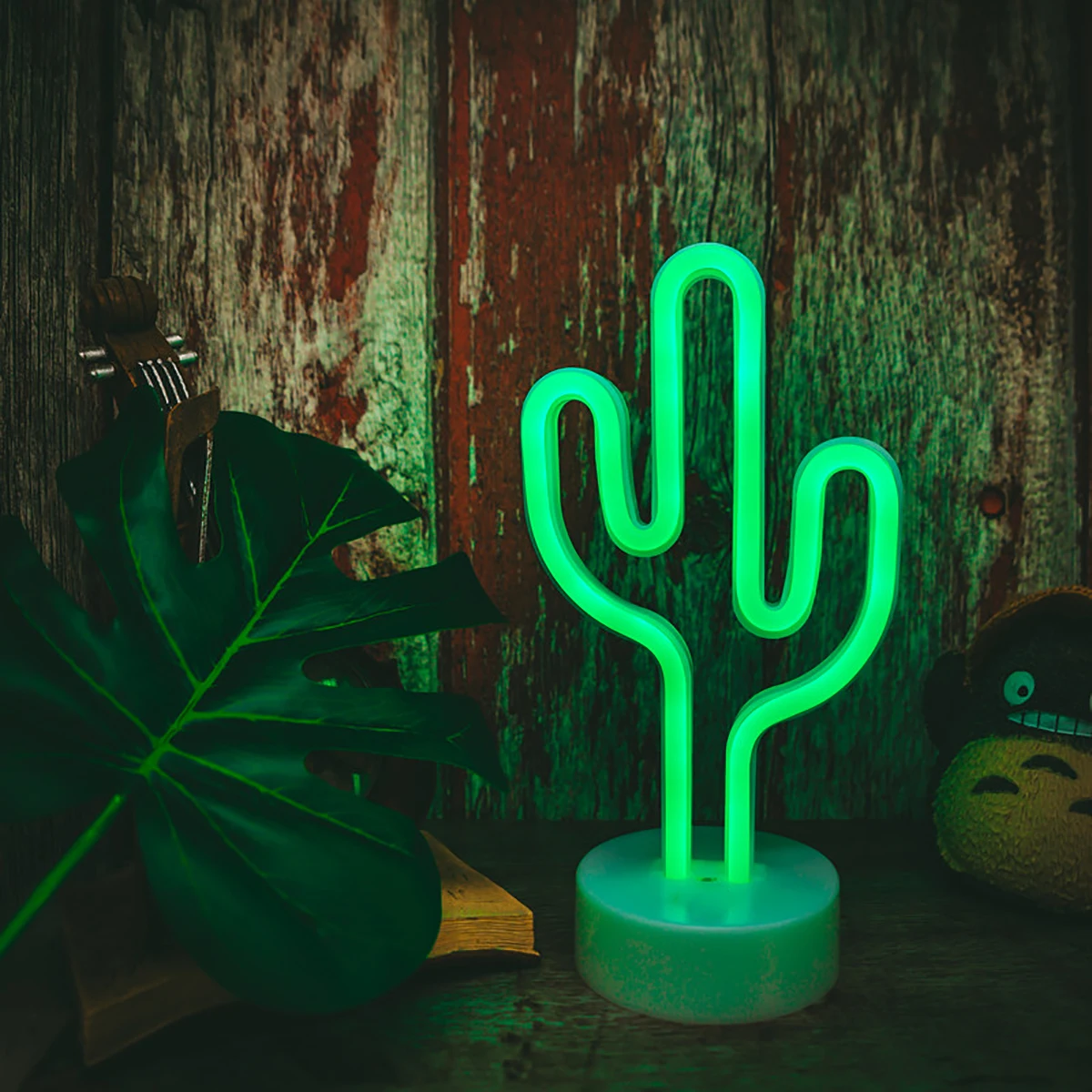 Flamingo Cactus Neon Sign Lamp LED Neon Lights Holiday Christmas Decor USB/Battery Power Coconut Tree Pineapple Unicorn Lamp