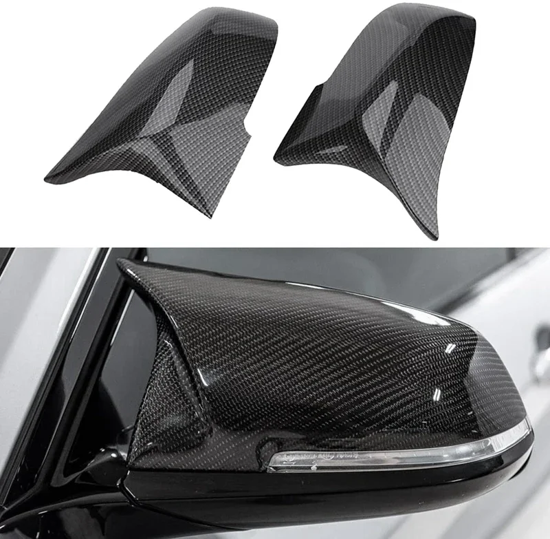 New-Carbon Fiber Car Rearview Mirror Cover Side Mirror Cap Replacement For-BMW F20 F22 F23 F30 F31 F32 F33 F36 F87 M2 X1 E84