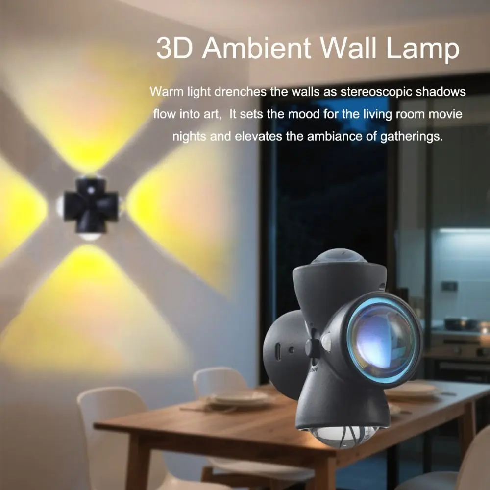 

Intelligent Sensing Intelligent Sensor Lamp Ultra-long Battery Life TYPE-C Fast Charging Motion Sensor Night Light Low Noise