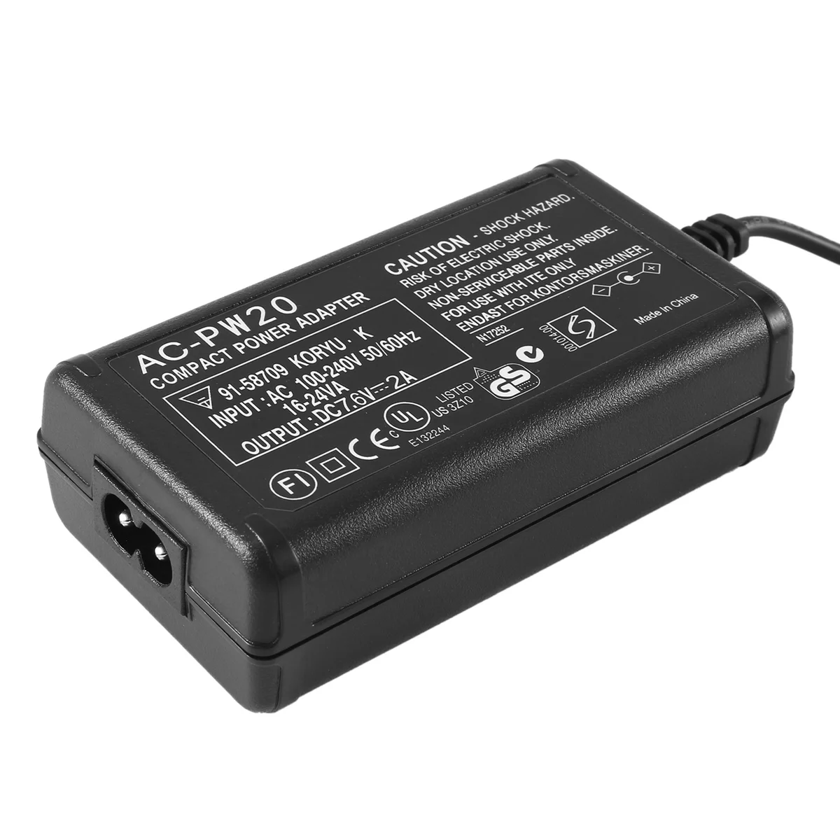 AT87-Suitable for Sony NEX Micro-Single External Power Adapter AC-PW20 Charger 3-Piece Set-US Plug