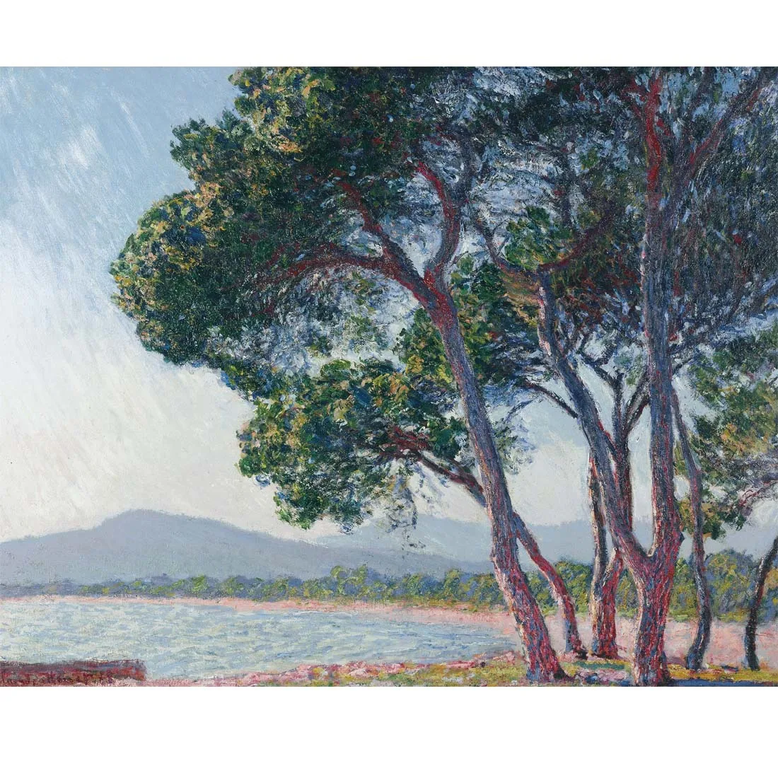 Plage de Juan-les-Pins by Claude Monet,Landscape oil painting on canvas,Hand painted famous painting reproduction,Home decor