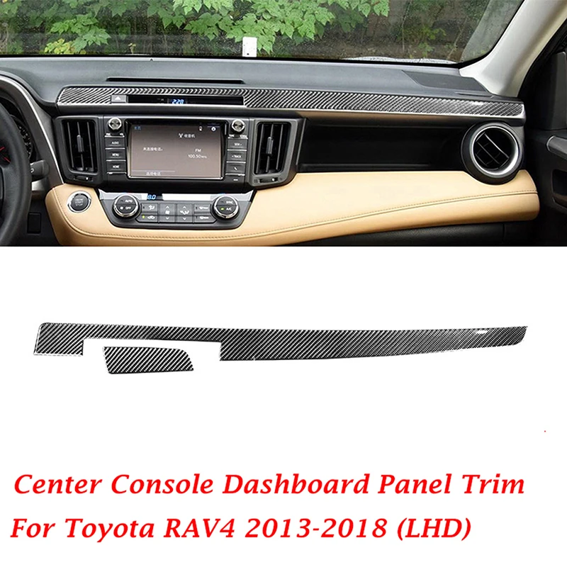 ダッシュボードトリム,車内アクセサリー,左ハンドル用,センターコンソール,トヨタrav4 2013 2014 2015 2016 2017 2018