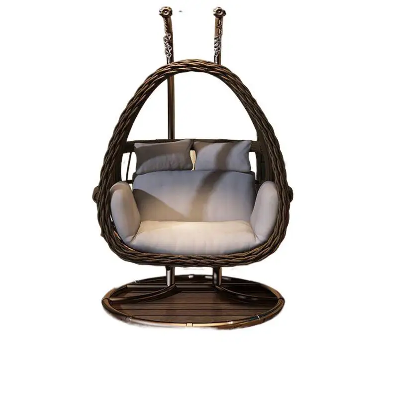 

Outdoor Hanging Basket Household Bird's Nest Hanging Chair Rattan Chair Double Garden Rocking Chair Durable Indoor Hammock