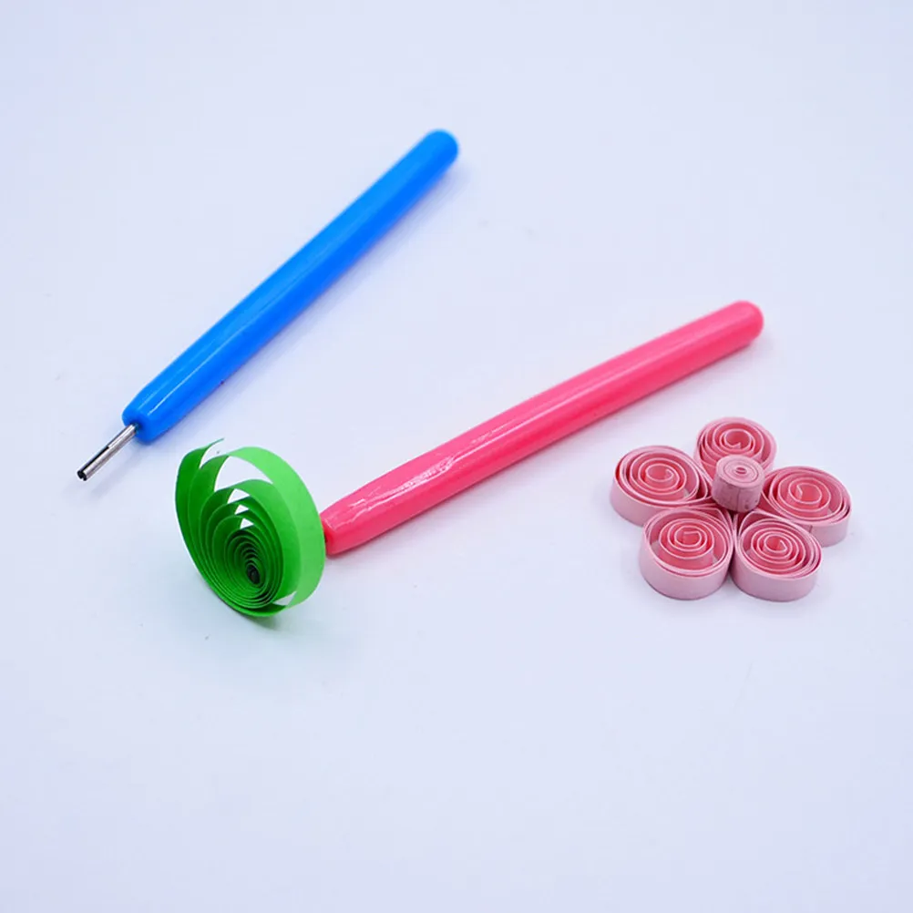 5Pcs Premium Paper Quilling Tools Set Stainless Steel Ballpoint Tip Non-Slip Rubber Handle for 3D Quilling Paper DIY Papercraft