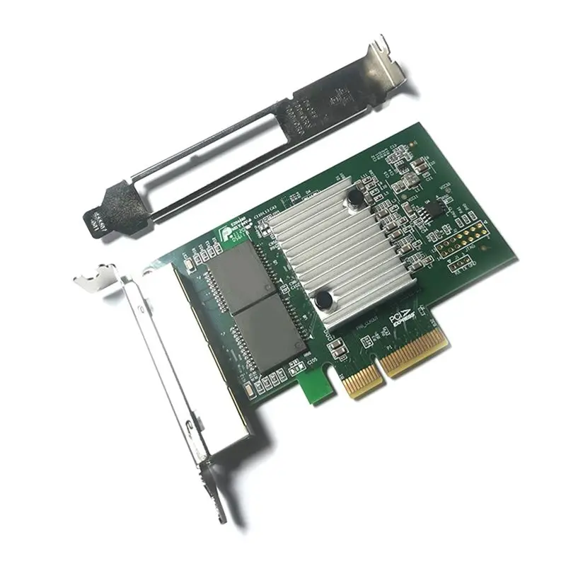 

Стильный 4-портовый сетевой адаптер Gigabit Ethernet, 4-портовый сетевой адаптер Pcie, высокоскоростной 1000 Мбит/с для Win7/8/10