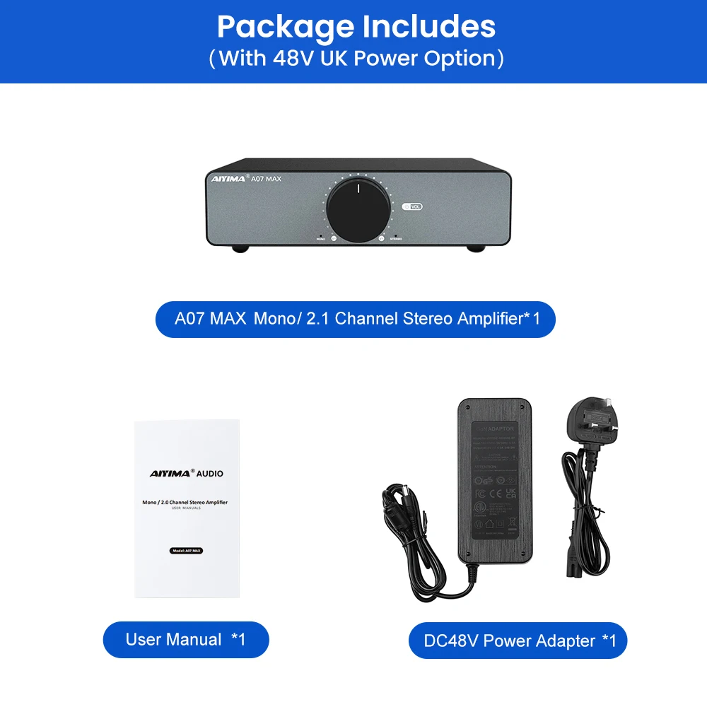 AIYIMA-Amplificador DE potencia de Audio A07 MAX TPA3255