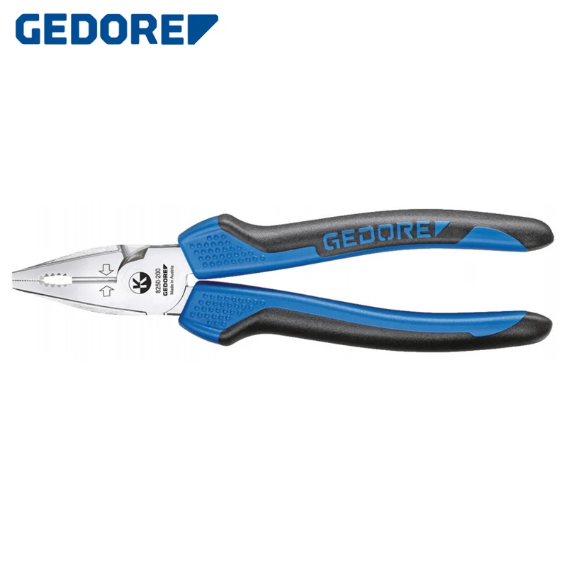 GEDORE 8250-200 JC Power Combination Pliers 200 mm Chrome-Plated Strong Plier