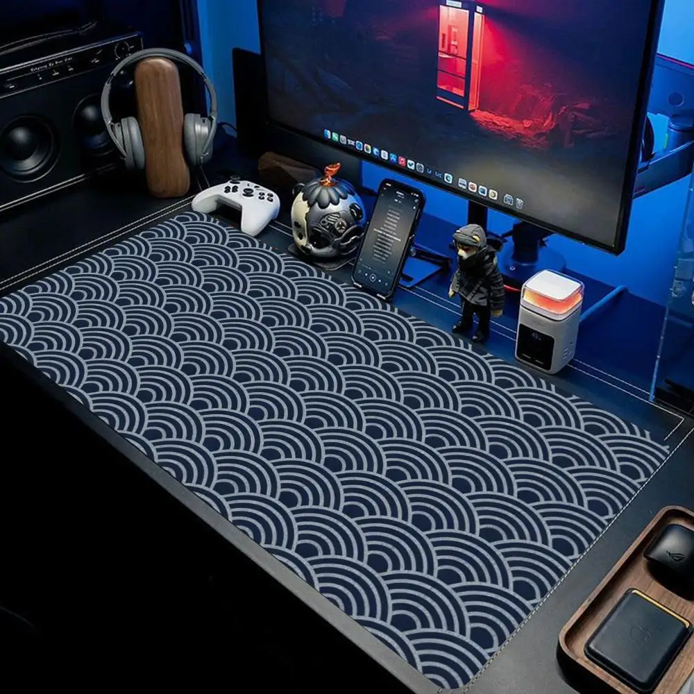 

XAXC White Mouse Pad Speed Gamer Laptop Deskmat Ocean Gaming Mouse Pads Wave Mousepad Office Computer Gamer Carpet Mouse Mat