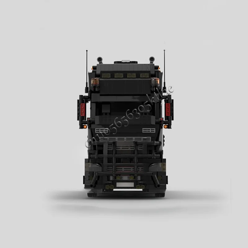 2436 PCS MOC V8 Black Truck Building Blocks Diy Assemble Bricks Traffic Educational Creative Display Toy Surprise Birthday Gift