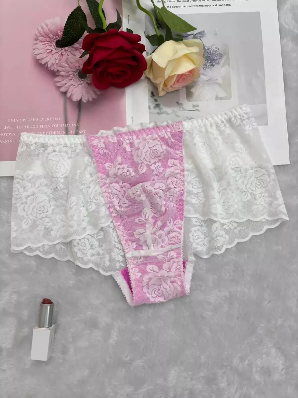 Man's Lace Hem Brief