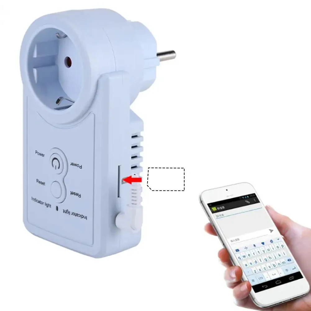 Smart GSM Socket With Temperature Sensor Control Devices Remotely Without Regular Inspection Household Leakage Protection Switch