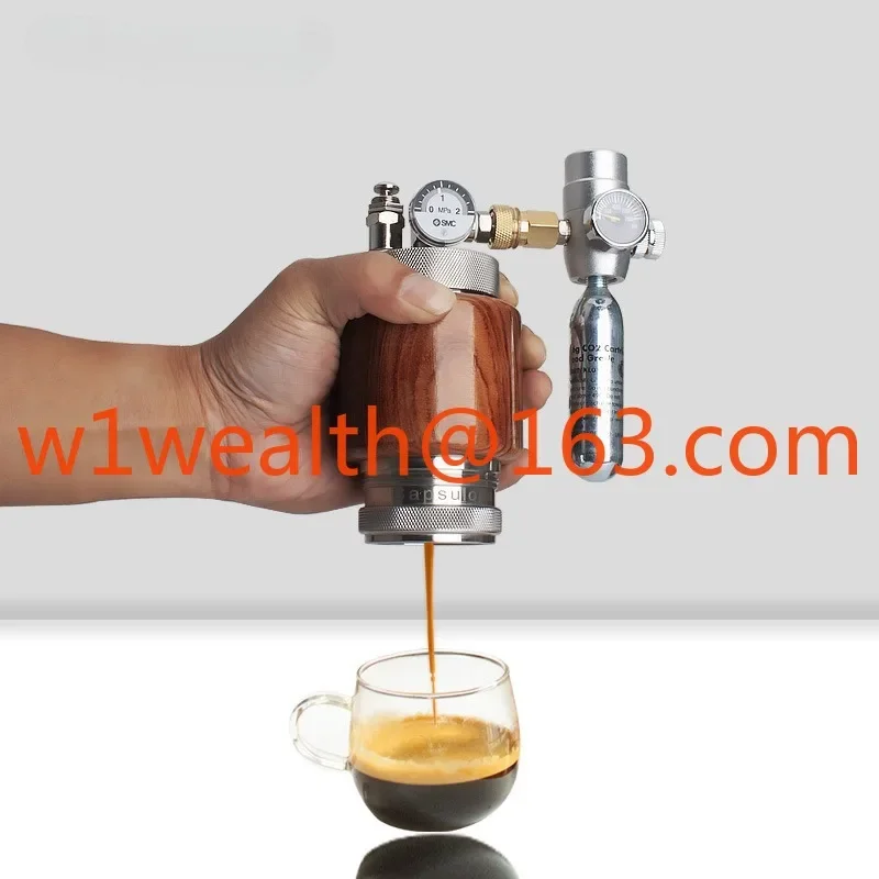 Pneumatic Electric Stainless Steel Portable Manual Espresso Machine, Home Outdoor