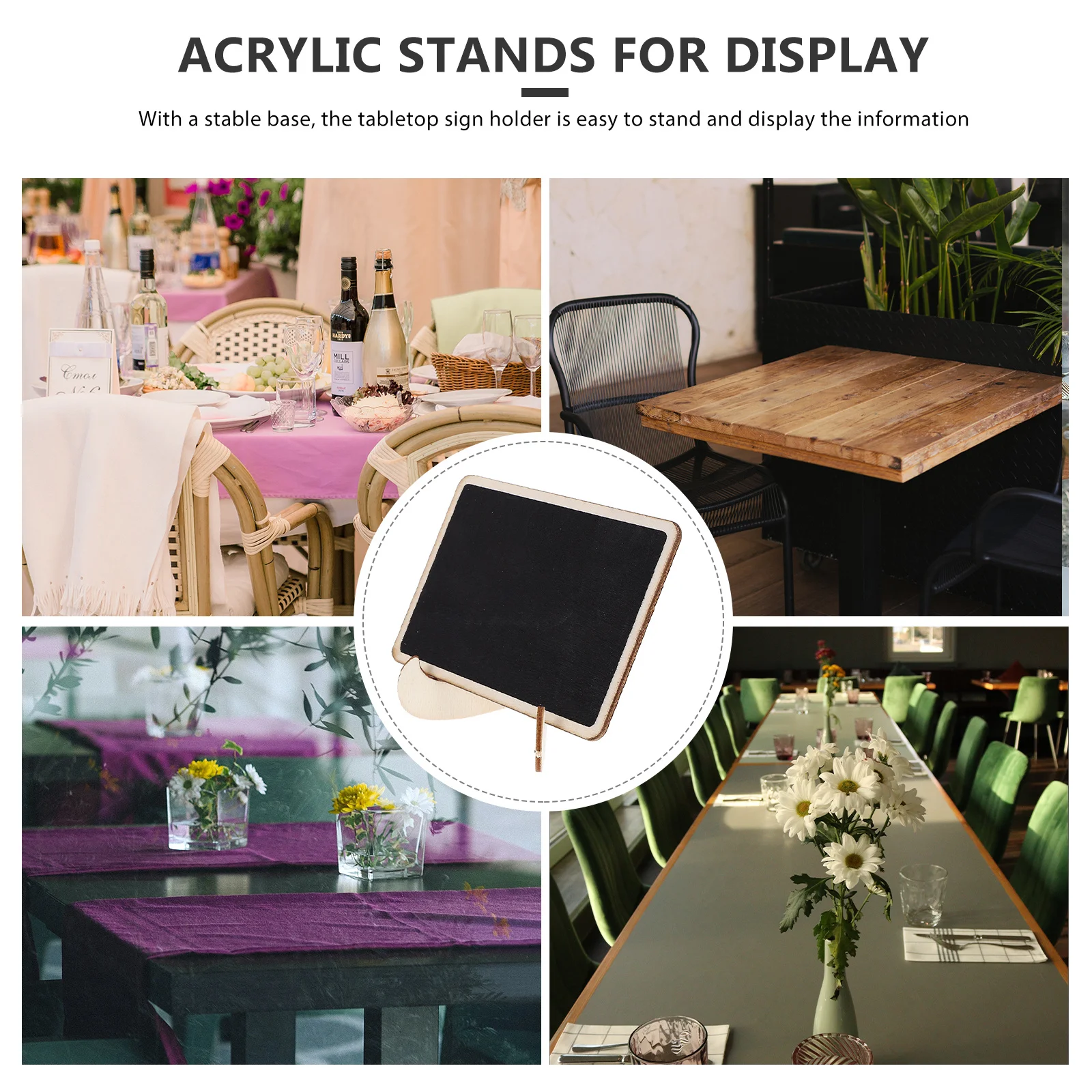 20 قطعة علامات السبورة الصغيرة سطح المكتب مذكرة المجلس المظهر الإبداعي لطاولة الطعام ديكور علامات السبورة الصغيرة