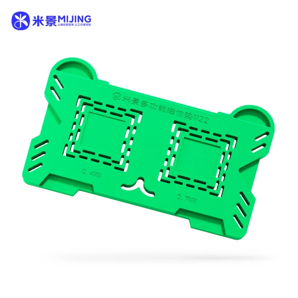 MJ M22 PRO Universal Magnetic Silicone Pad High Temperature Resistant Customized Slot for Phone Cpu IC BGA Repair Fixture Tools