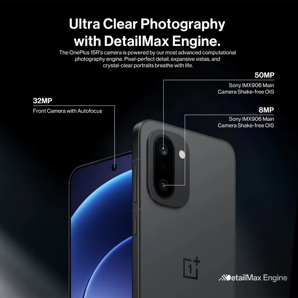 OnePlus 15R Global Version Smartphone 5G,12GB+256GB,12GB+512GB