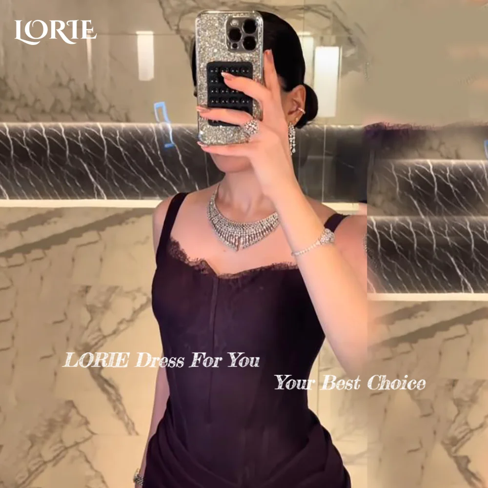 로리 레이스 이브닝 드레스 우아한 홀터넥 하이 슬릿 스위트하트 플리츠 머메이드 아라비아 프롬 가운 러플 파티 드레스 맞춤 제작