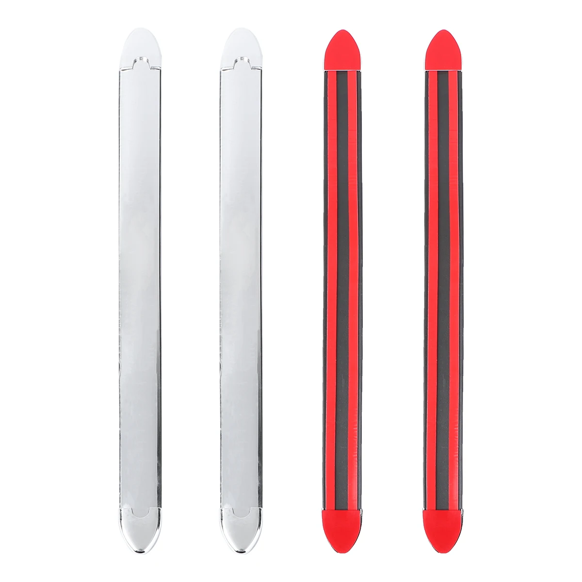 

4pcs Anti Collision Rubber Strips Car Bumper Corner Trim Guard Protects Scratches Vehicle Exterior Surface Car Guard Strips