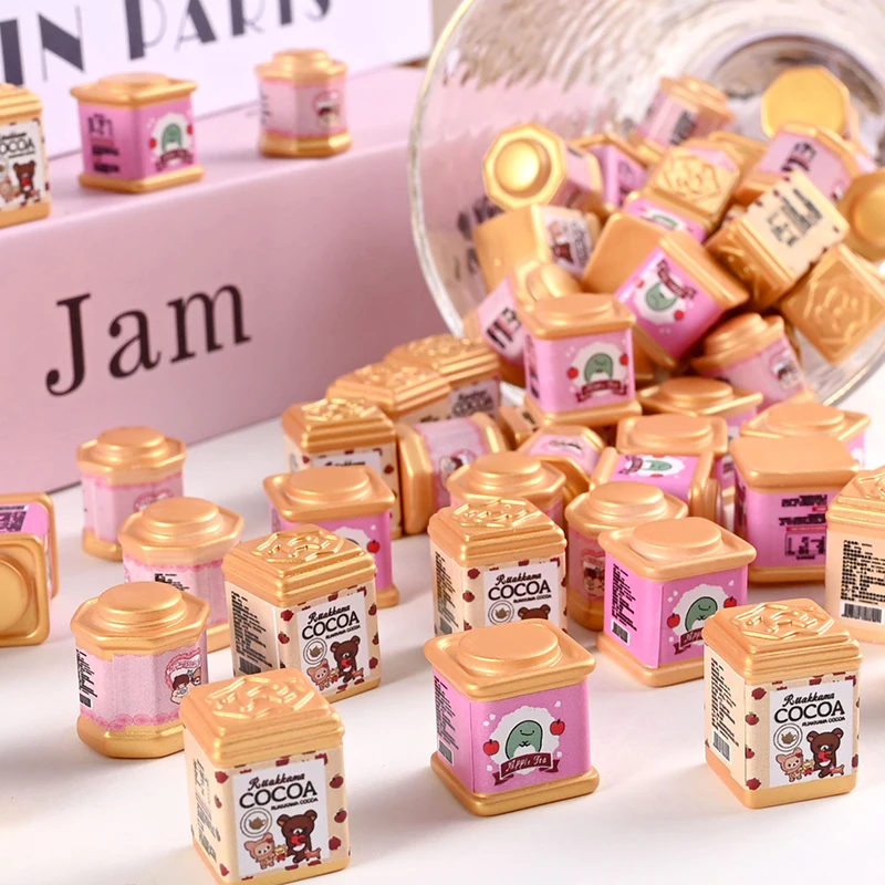 [JN] 5 STKS Mini Simulatie Snoeppot Keuken Voedsel Opslag Fles Meubels Speelgoed Voor Poppenhuis Decor