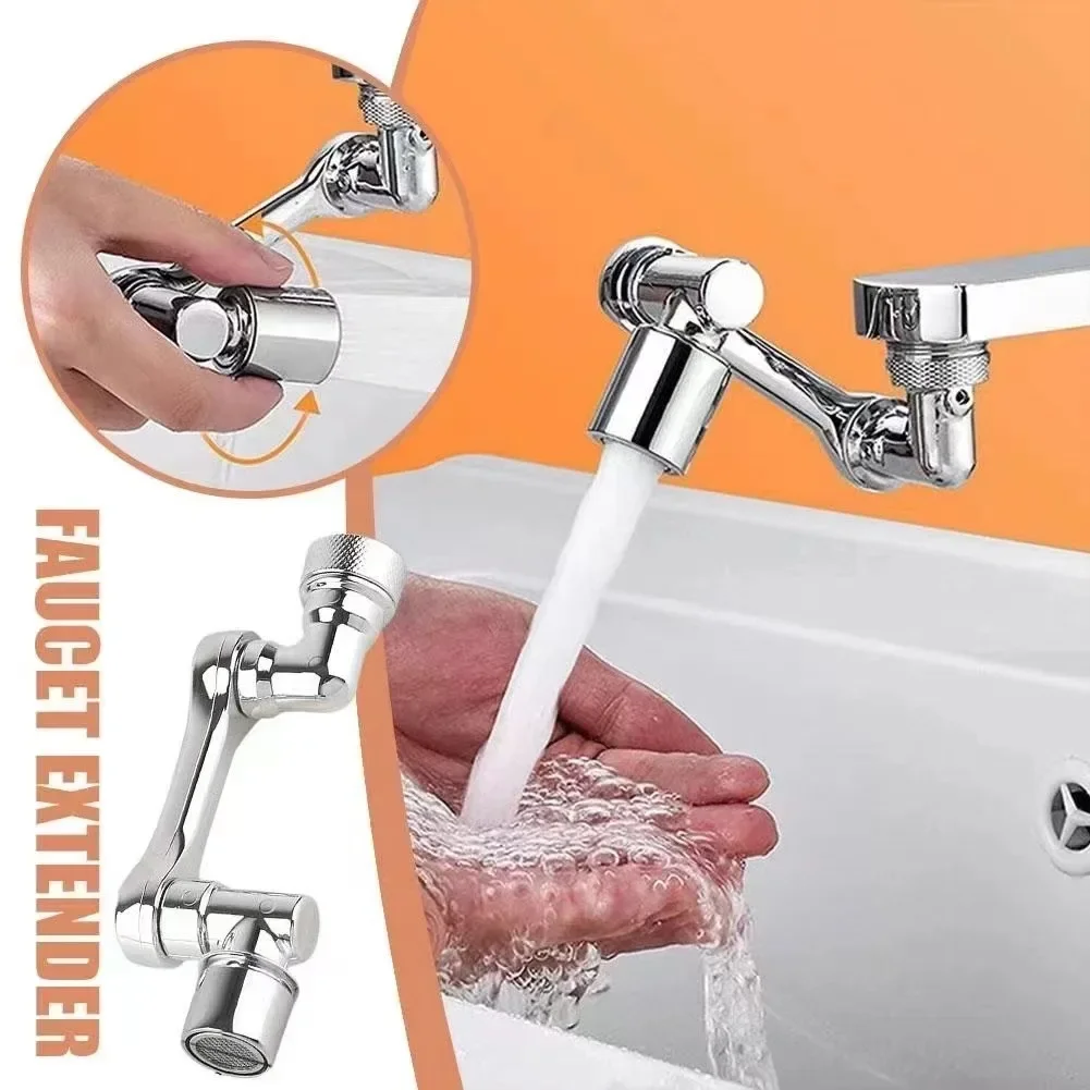 

Universal 1080° Rotation Faucets Extender Sprayer Head Kitchen Robot Arm Extension Faucet Aerator Mixer Bubbler Water Tap Nozzle