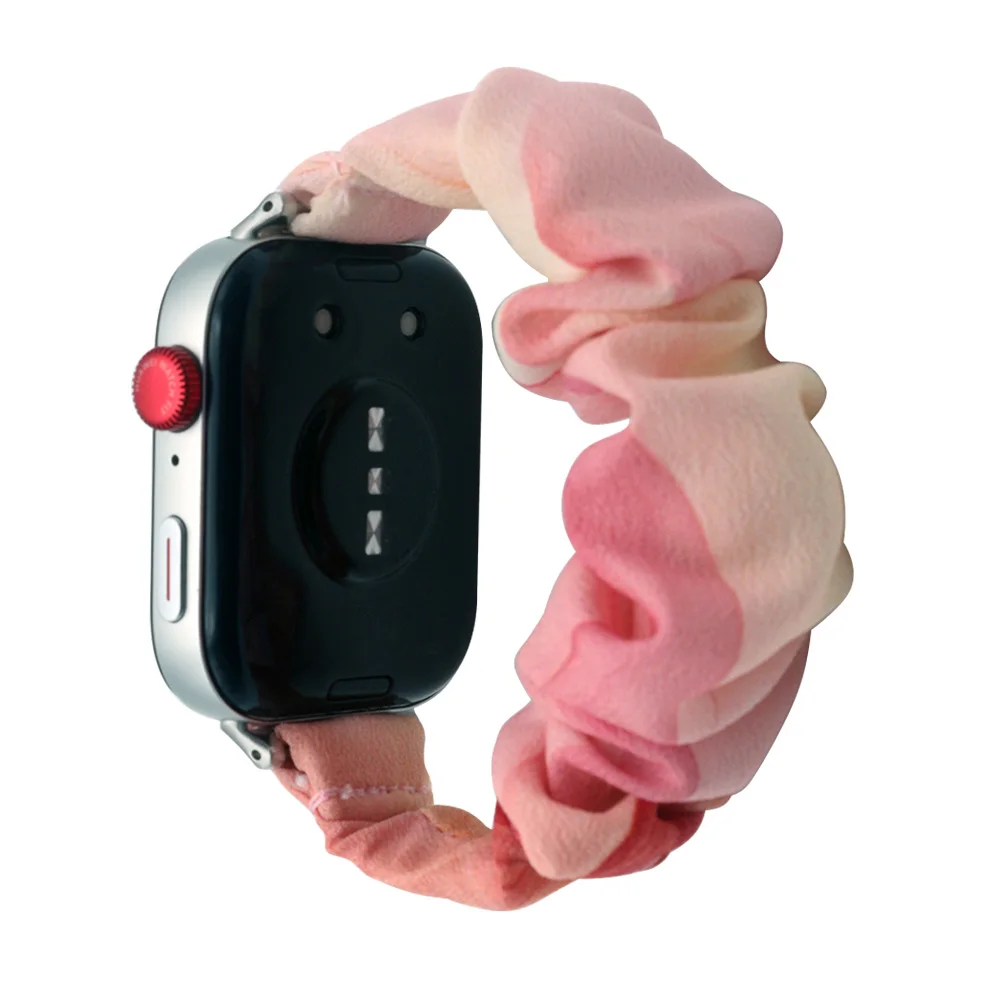 Scrunchies Uhrenarmband für Huawei Watch Fit 3/Fit 4/Fit4 Pro, Ersatzarmband, dehnbare Träger, Stoffarmband für Männer und Frauen
