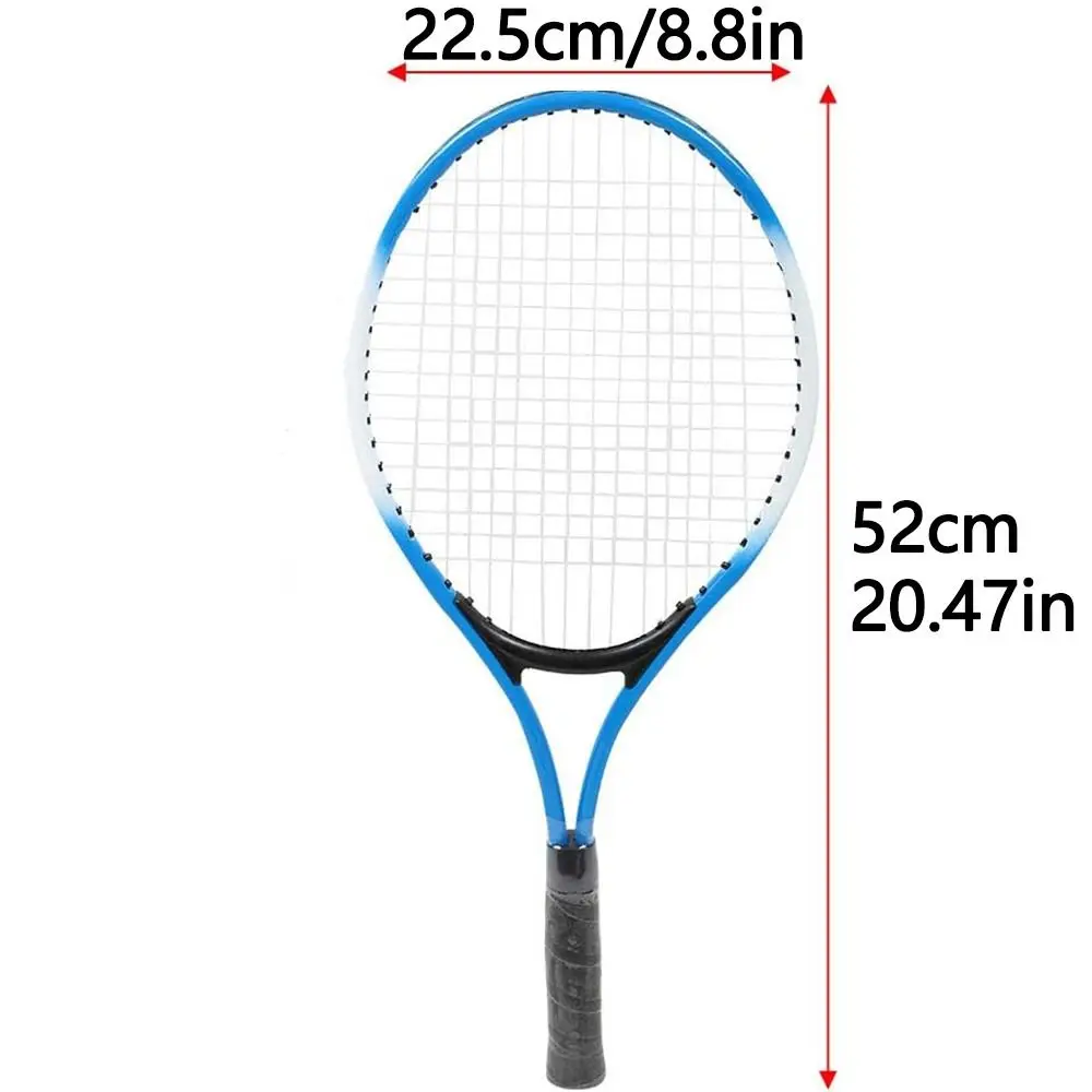 Single Tennis Racket Set for Kids Shock Absorbing Portable Tennis Trainer Rebound with Carry Bag Lightweight Sports Game Toys