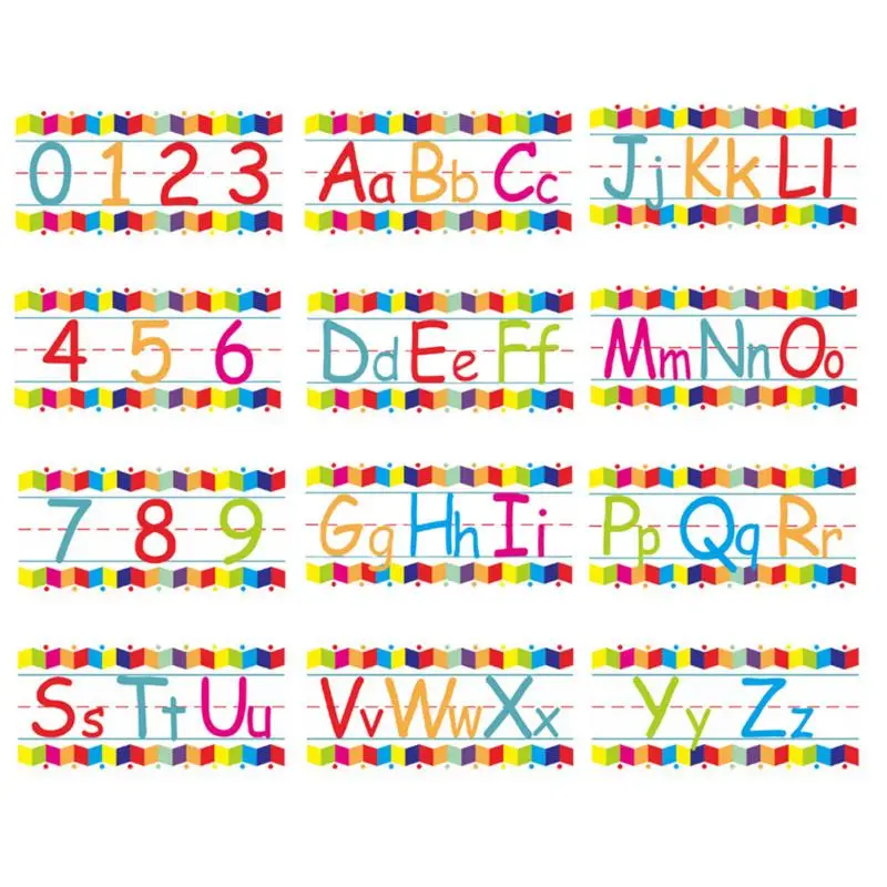 

26 English Wall Stickers Kids Early Childhood Alphabet Wall Decals Big Font Alphabet Number Stickers For Children's Bedroom