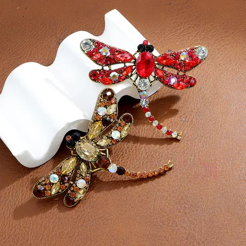 Vintage Dragonfly Brooch CINDY XIANG
