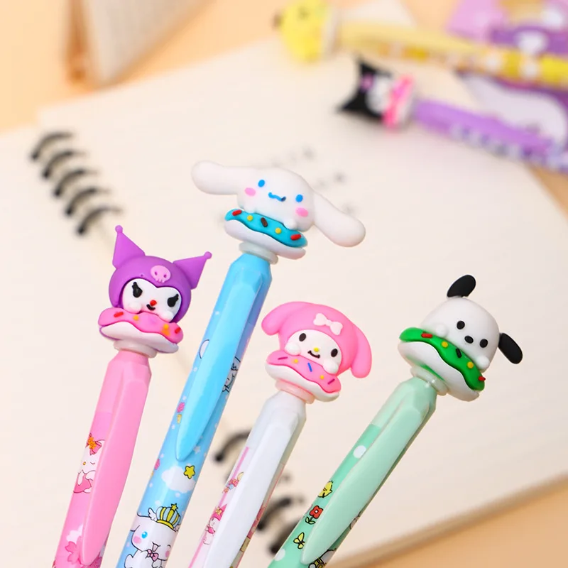 Imagem -04 - Disney-ponto Canetas Gel para Escrita Tinta Preta 0.5 mm Kawaii Desenhos Animados Caneta Neutra Escritório Material Escolar 36 Pcs Lote