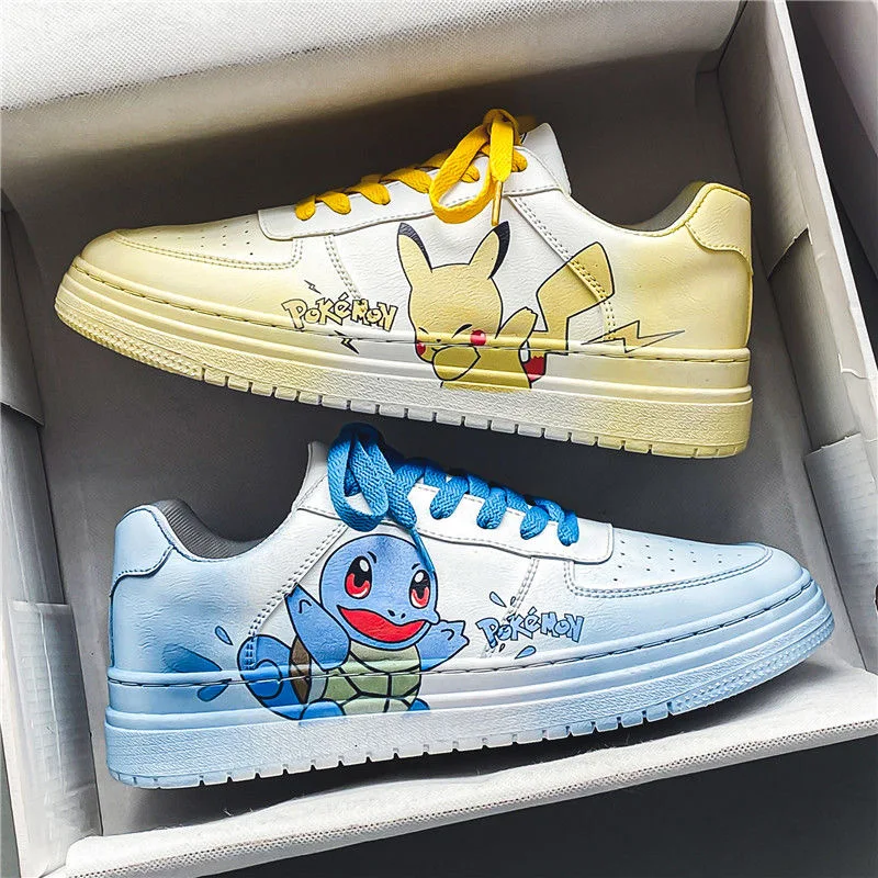 Męskie buty na co dzień kreskówka Tom i Jerry Pikachu białe buty damskie buty sportowe kaczka mandarynki para buty deskorolkowe