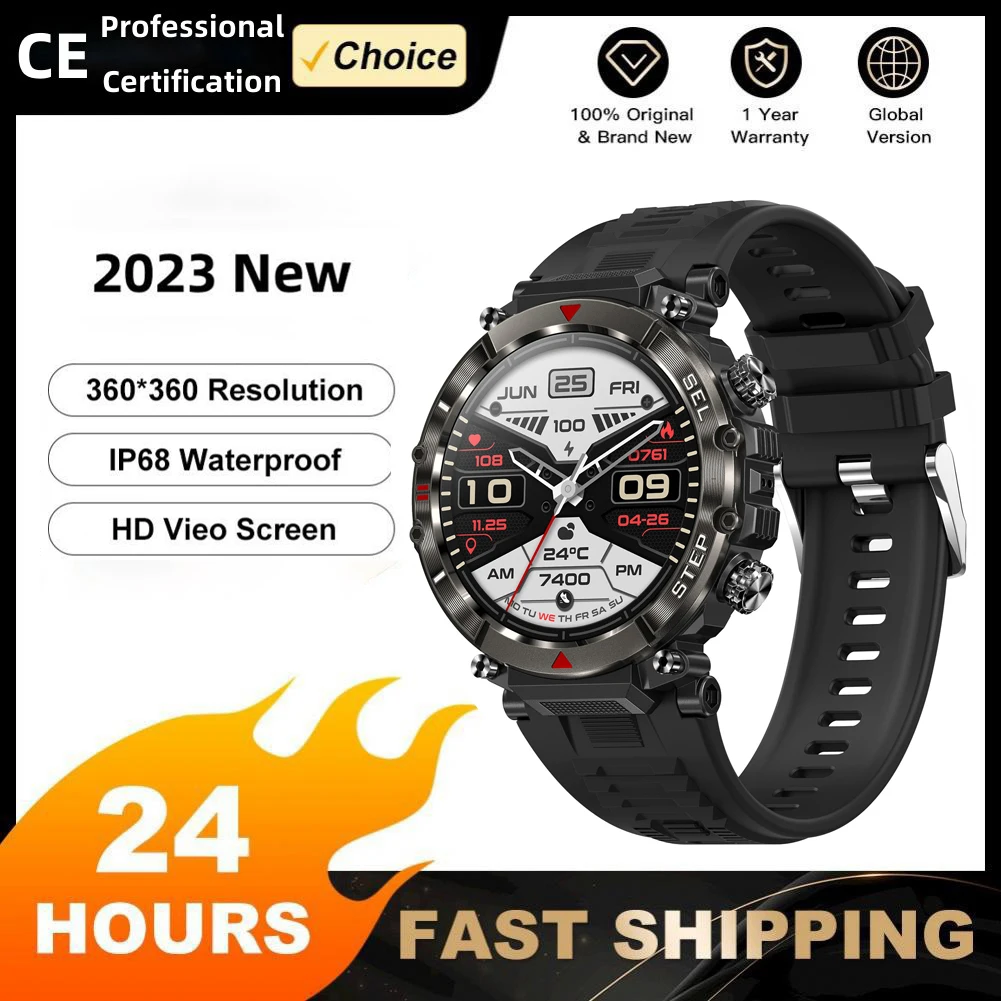 For Smart Watch Men CF11 AMOLED 360*360 HD Screen Heart Rate Bluetooth Call IP68 Waterproof SmartWatch 2023