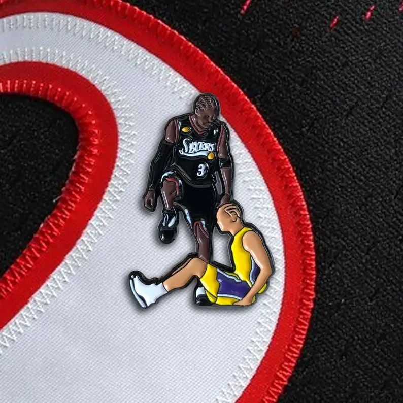 The Stepover Enamel Pin - PHI 76ers -  Basketball Meme