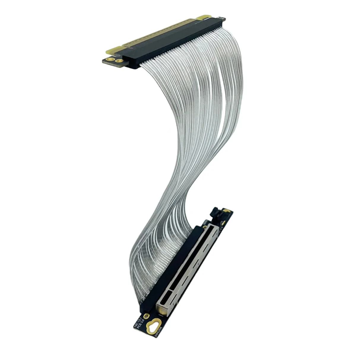 a90p]-cable-d'extension-de-carte-graphique-pcie-50-x16-cable-pci-e-50-gen5-64gb-s-plaque-argent-90-°-cable-d'extension-a-angle-droit-15-cm