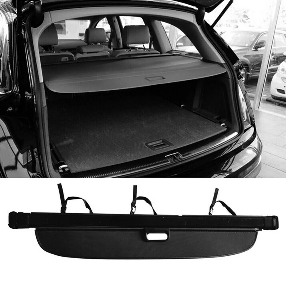 For Audi Q7 2016-2018 Black Rear Cargo Security Trunk Cover Retractable Shield