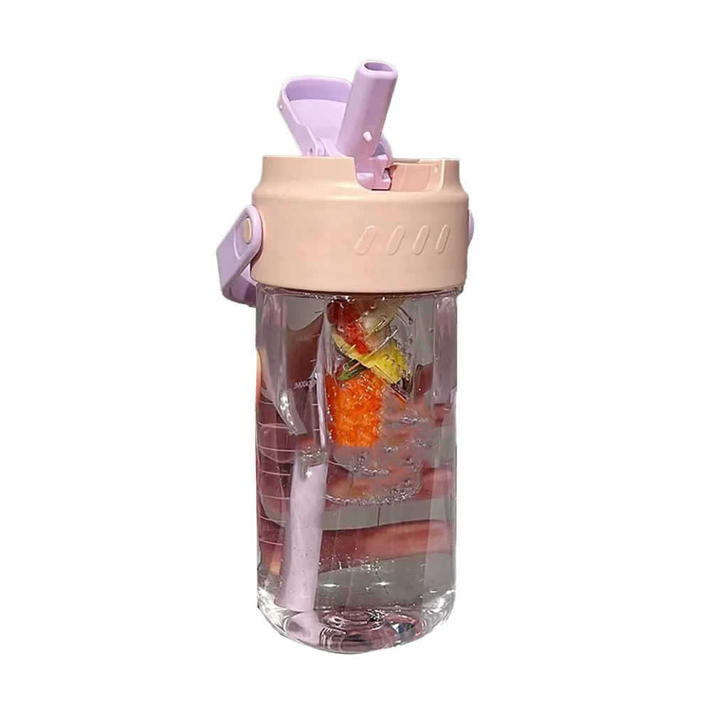 800ml Water Cup Lovely Print Pattern Resin Drink Mug Round Smooth Vibrant Color Tumbler Outdoor Picnic