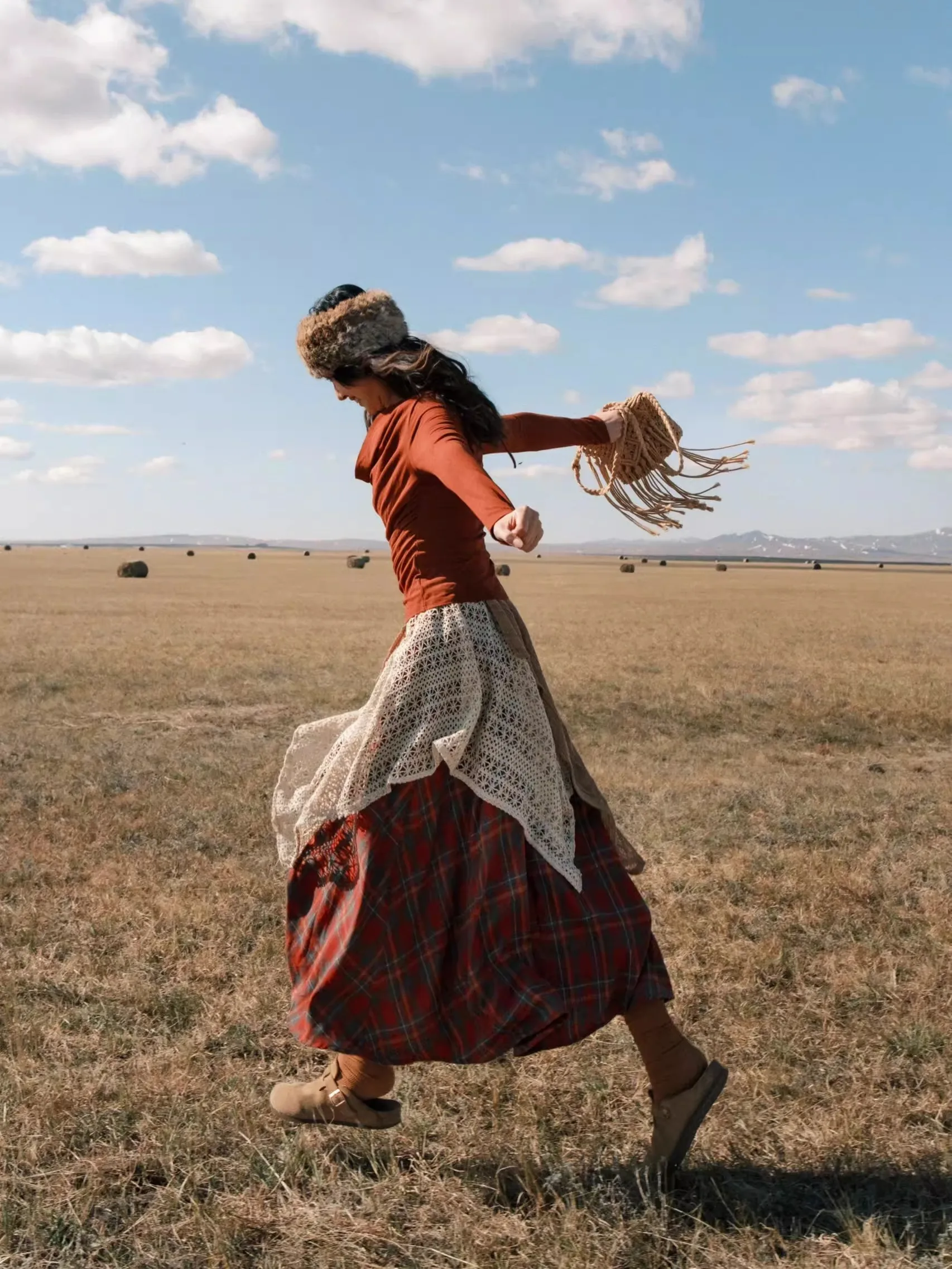 T-shirt e gonna da donna post-alilometro Desert Sle Set Casual Faion Autunno Inverno Gonna longuette a vita alta rotonda Ne