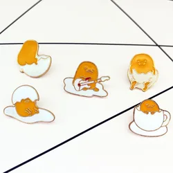 Sanrio Gudetama Personality Badge Brooch Anime Cartoon Decoration Exquisite Ornament Children's Birthday Gift Festival Surprise