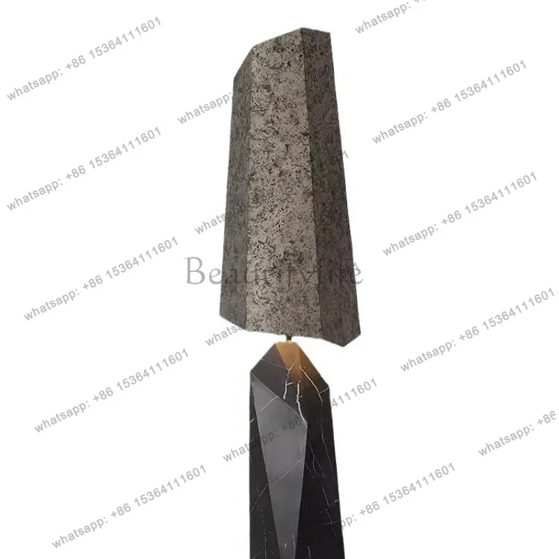 PG decorative marble villa ornament sales office large floor luminous ornament high-end living room ornament