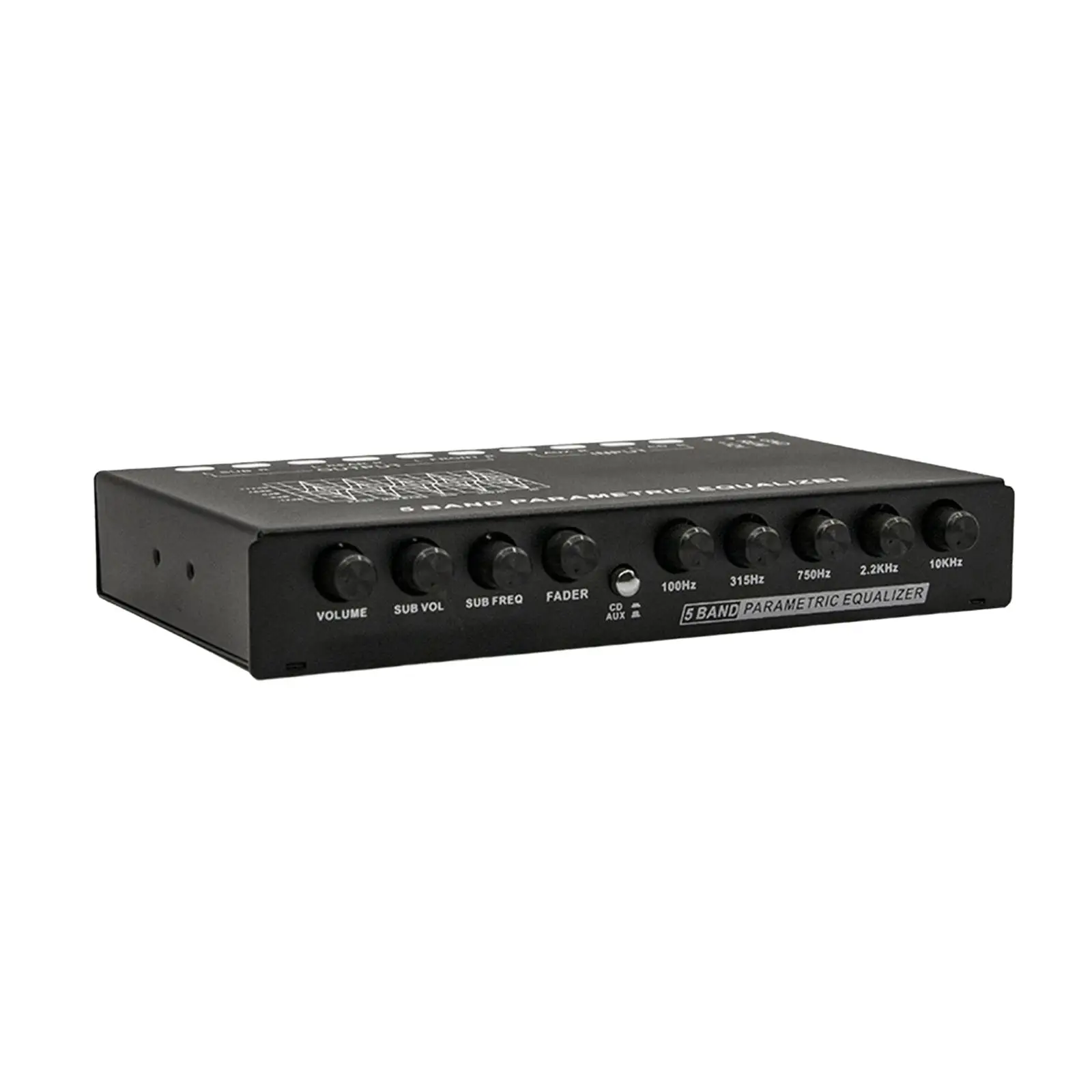 Five Band Car Audio Equalizer High Performance Adjustable Stereo Tone Control for RV and Boat Audio