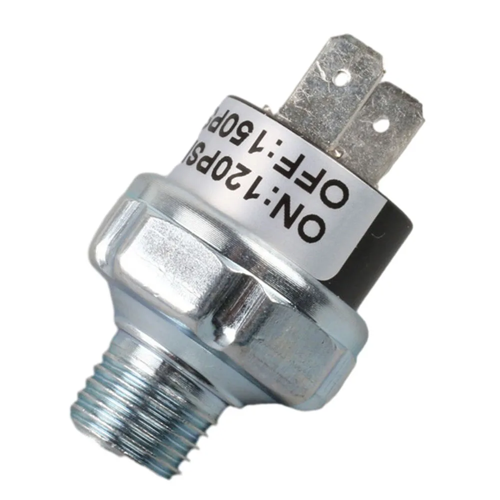 120-150PSI Air Compressor Pressure Switch 1/4-18 NPT Male Air Pressure Control Switch For Air Horn Air Suspension Applications