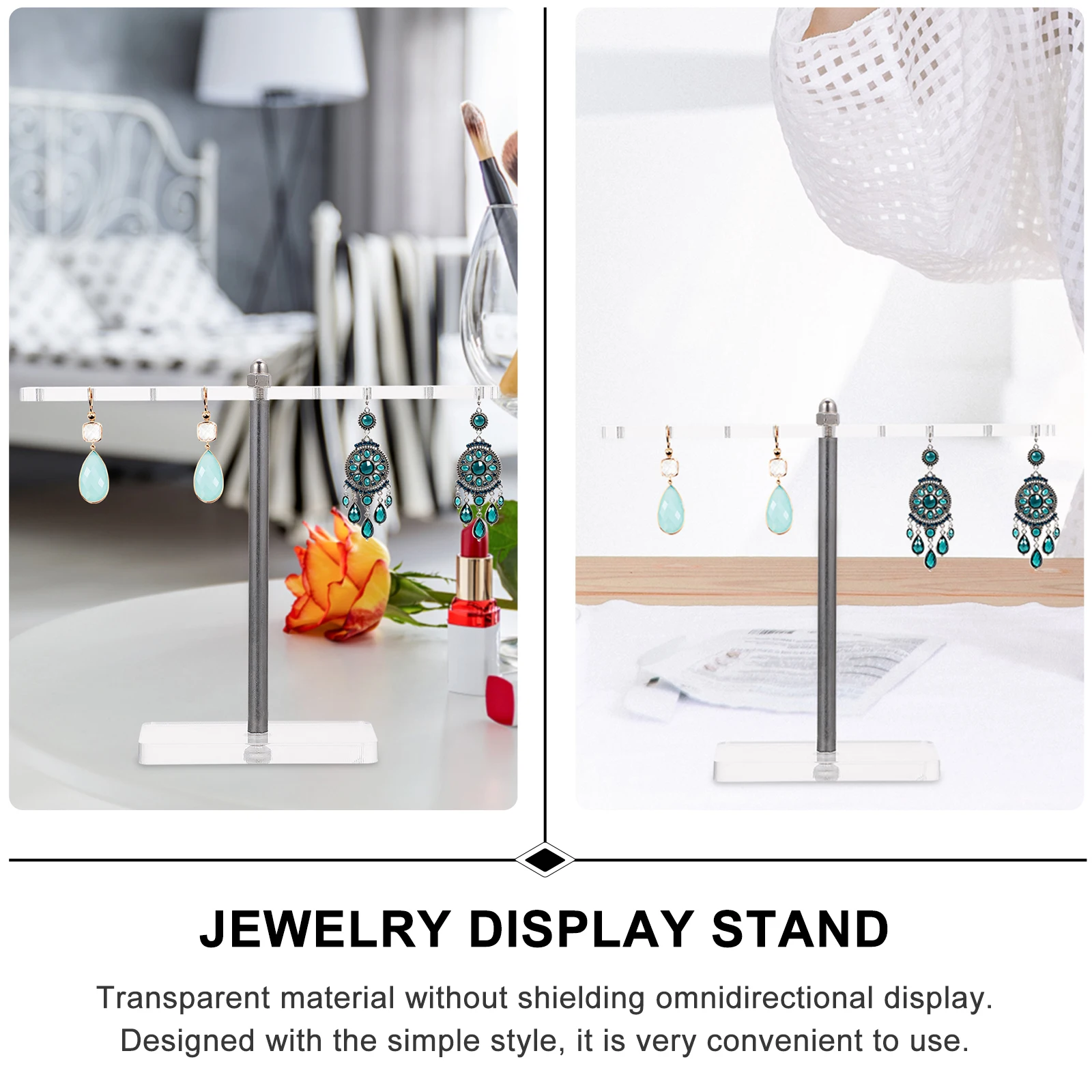 

Acrylic Jewelry St Earring Removable Rack Transparent Storage ganizer Display Piercings Strong Sturdy Life Practical Wedding