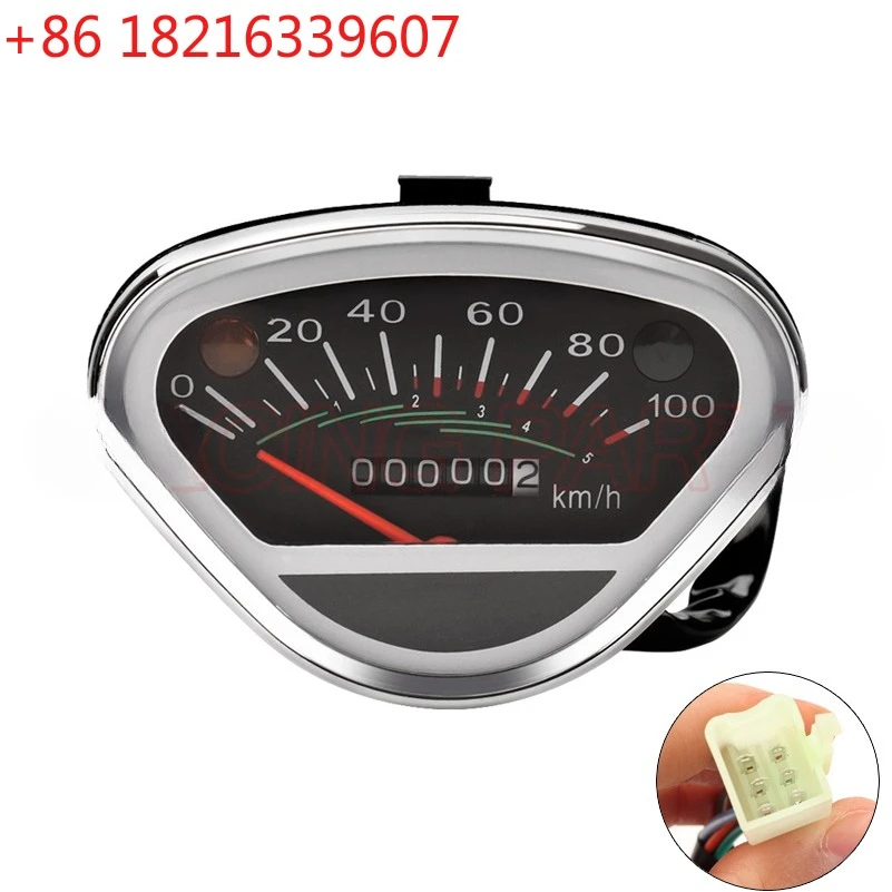 

Цифровой приборный дисплей TAO для мотоциклов: одометр, тахометр, индикатор с подсветкой LCD для винтажных Honda DAX 70, Jialing70 и других мотоциклов.