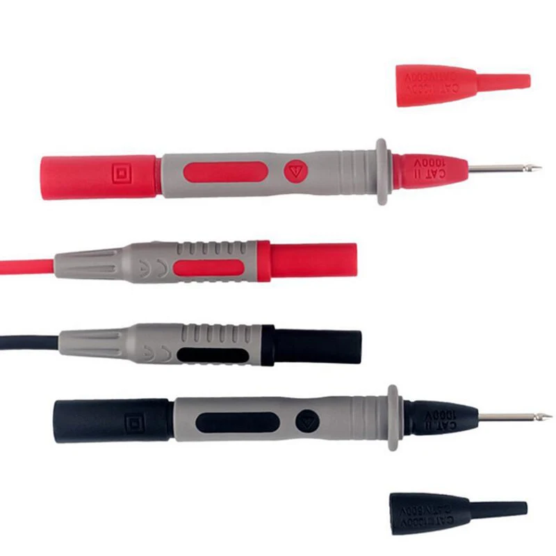 Multimeter-Messleitungen, Kabelsonde, sichere Spitze, Kabelsatz, Messleitungssatz, Krokodilklemme, Testhaken, Multimeterleitungen, Kit für die hintere Sonde – Detail 15