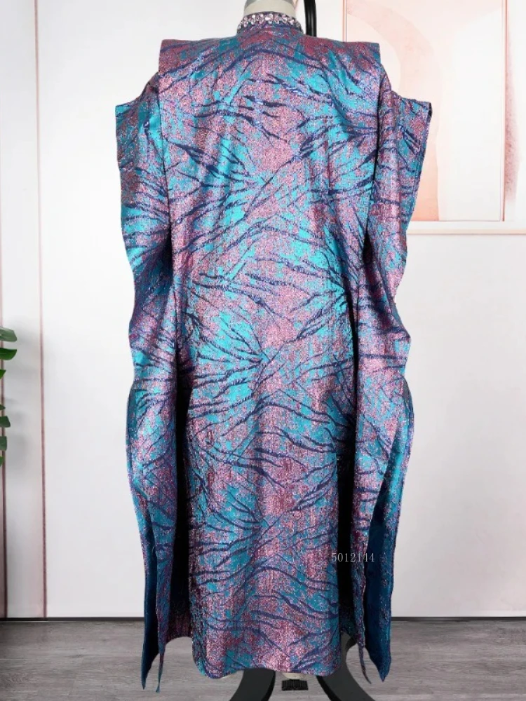 عبايات للنساء دبي فساتين راقية إسلامية أفريقية بروكيد بوبو رداء جلابة فام قفطان مغربي فساتين الحفلات المسائية #2