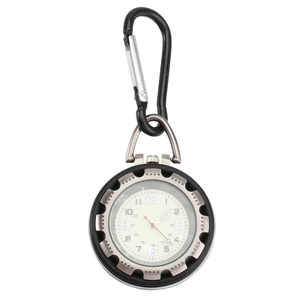 

Men Watches Fluorescent Climbing Mountaineering Fob Hanging Luminous Dial Large Numbers Quartz Movement Outdoor