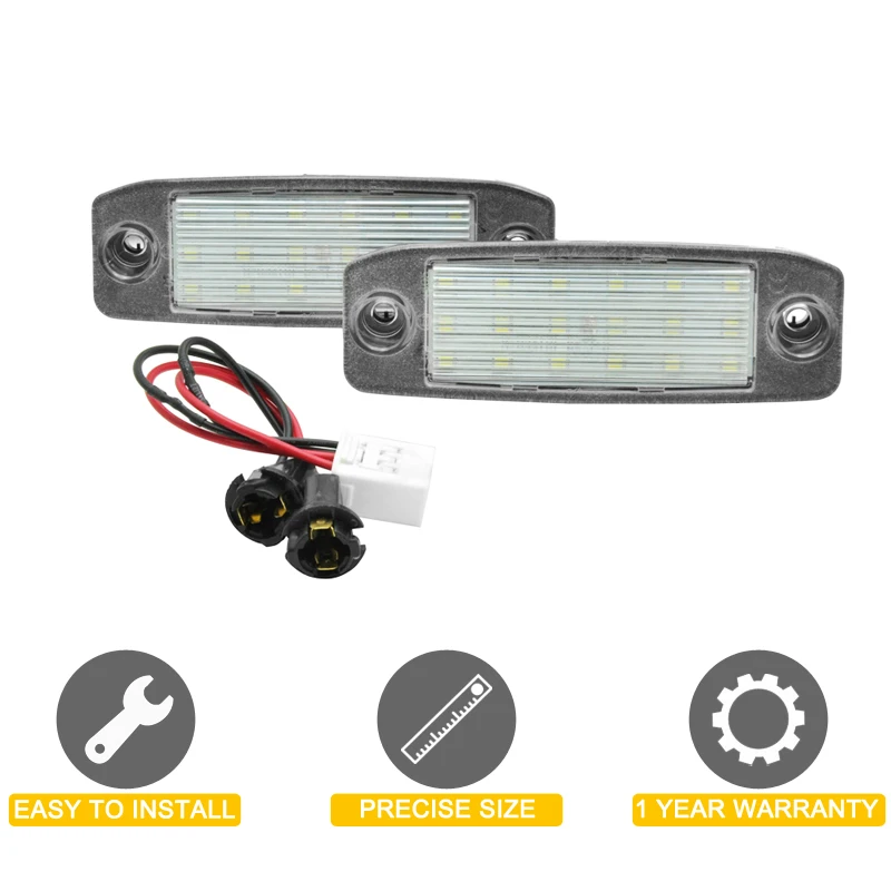 12V LED Number Plate Lamp For Hyundai Tucson 2005 2006 2007 2008 2009 White License Plate Light Assembly