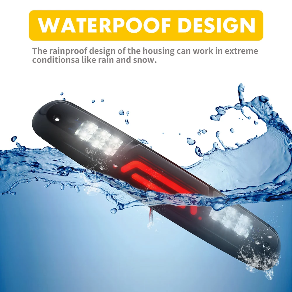 LED الثالث 3rd ضوء الفرامل ارتفاع جبل الخلفي البضائع وقف مصباح ل تشيفي سيلفرادو جي إم سي سييرا 1500 2500 3500 HD الكلاسيكية 2007-2013